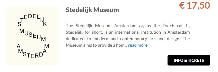 Stedelijk Museum Tickets GO Dutchtravel