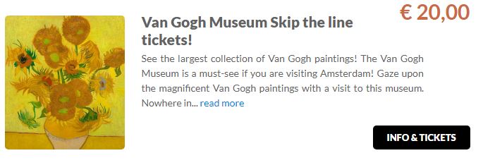 Van Gogh museum Tickets GO Dutchtravel